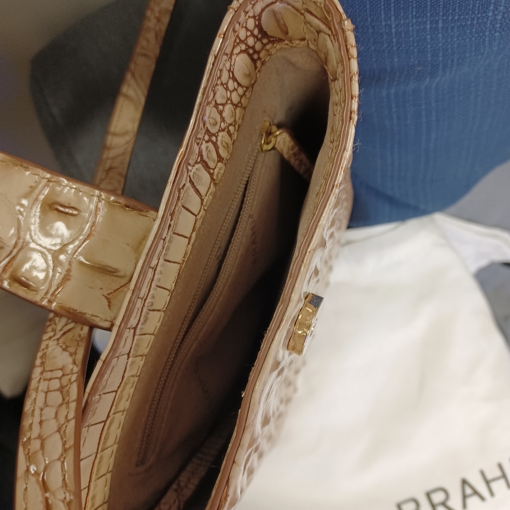 Brahmin Marley Croc Melbourne crossbody